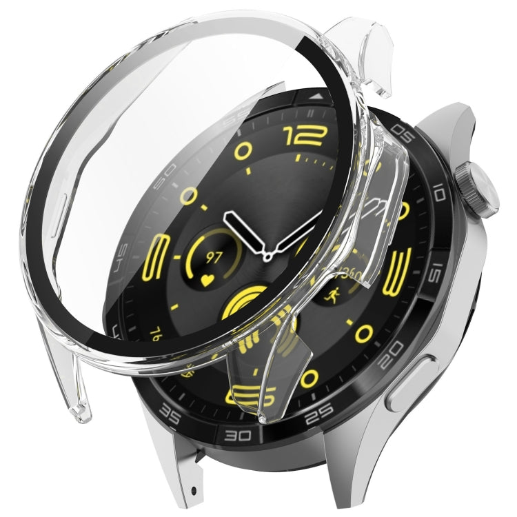 For Honor Watch 4 Pro PC+Tempered Glass Integrated Smart Watch Case(Transparent) - Watch Cases by PMC TechLife | Online Shopping South Africa | PMC TechLife