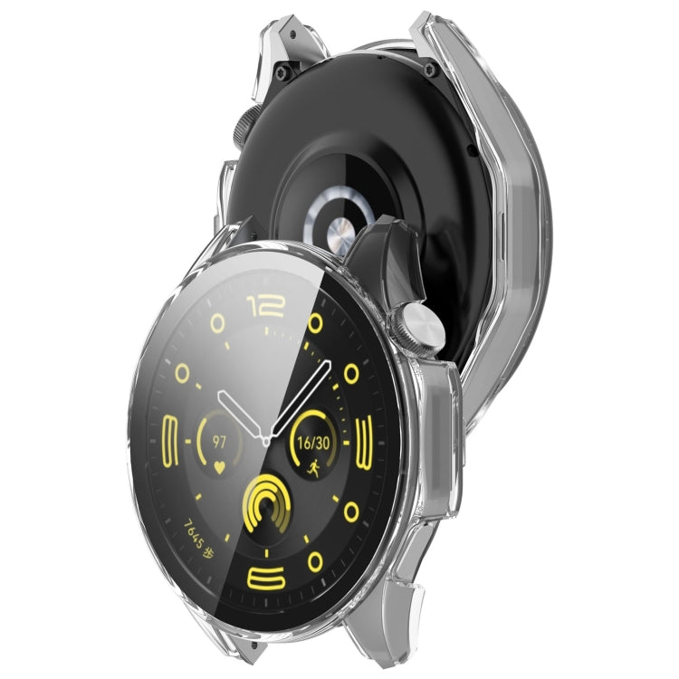 For Honor Watch 4 Pro PC+Tempered Glass Integrated Smart Watch Case(Transparent) - Watch Cases by PMC TechLife | Online Shopping South Africa | PMC TechLife