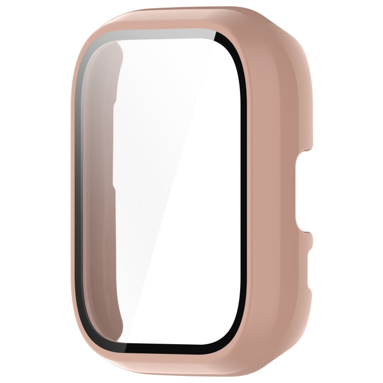 For Amazfit Aactive PC Integrated Tempered Glass Watch Case(Pink) - Watch Cases by PMC TechLife | Online Shopping South Africa | PMC TechLife