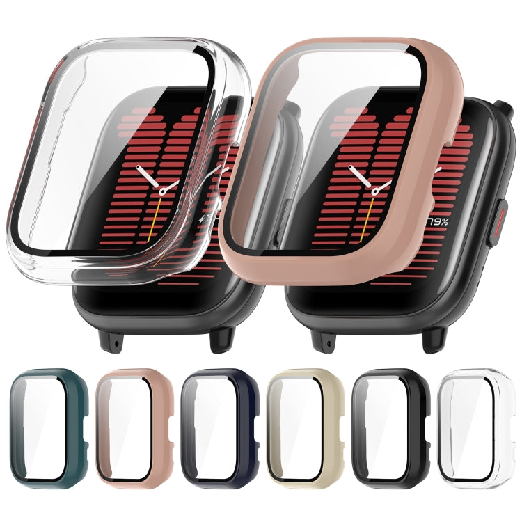 For Amazfit Aactive PC Integrated Tempered Glass Watch Case(Transparent) - Watch Cases by PMC TechLife | Online Shopping South Africa | PMC TechLife
