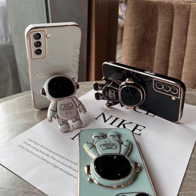 For Samsumg Galaxy A54 5G Electroplating Astronaut Holder Phone Case(Black) - free shipping - PMC TechLife - Order now!