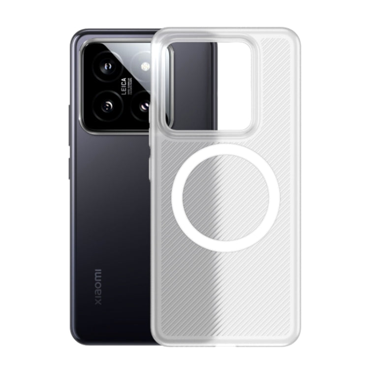 For Xiaomi 14 Pro MagSafe Frosted PP Shockproof Phone Case(White) - free shipping - PMC TechLife - Order now!