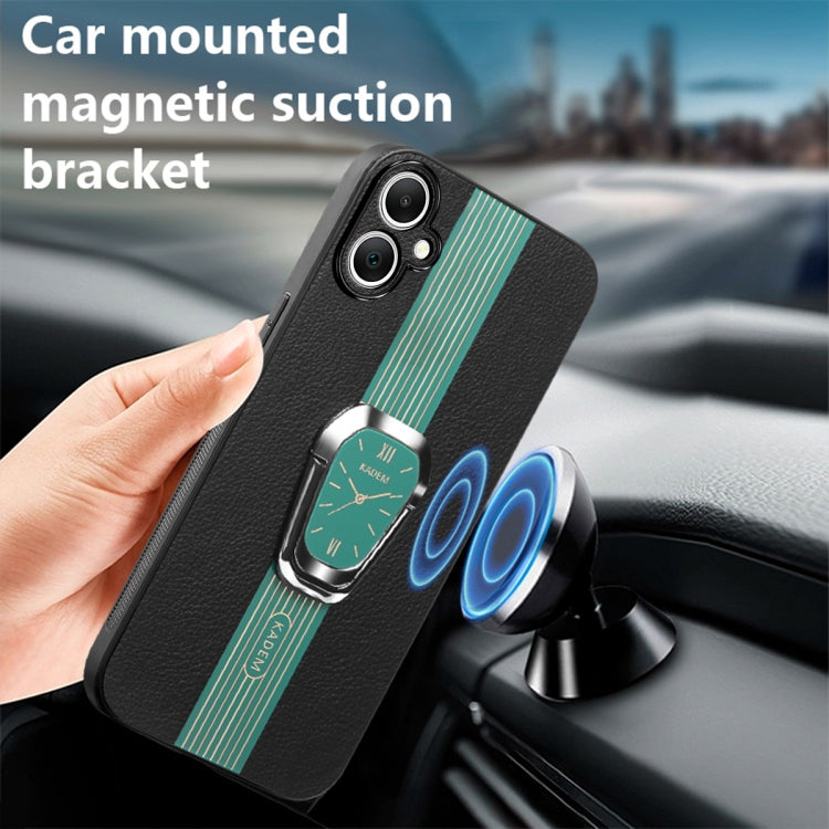 For Samsung Galaxy A04e Magnetic Litchi Leather Back Phone Case with Holder(Green) - free shipping - PMC TechLife - Order now!