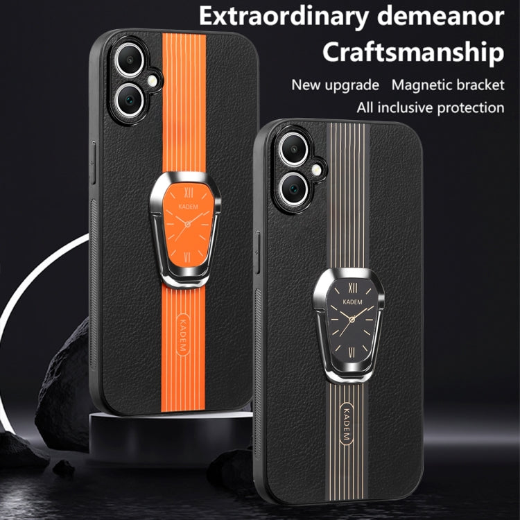For Samsung Galaxy A04e Magnetic Litchi Leather Back Phone Case with Holder(Green) - free shipping - PMC TechLife - Order now!