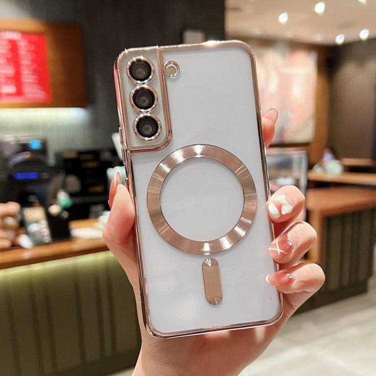 For Samsung Galaxy S22 5G MagSafe Electroplating TPU Phone Case(Rose  Gold) - Galaxy S22 5G Cases by PMC TechLife | Online Shopping South Africa | PMC TechLife