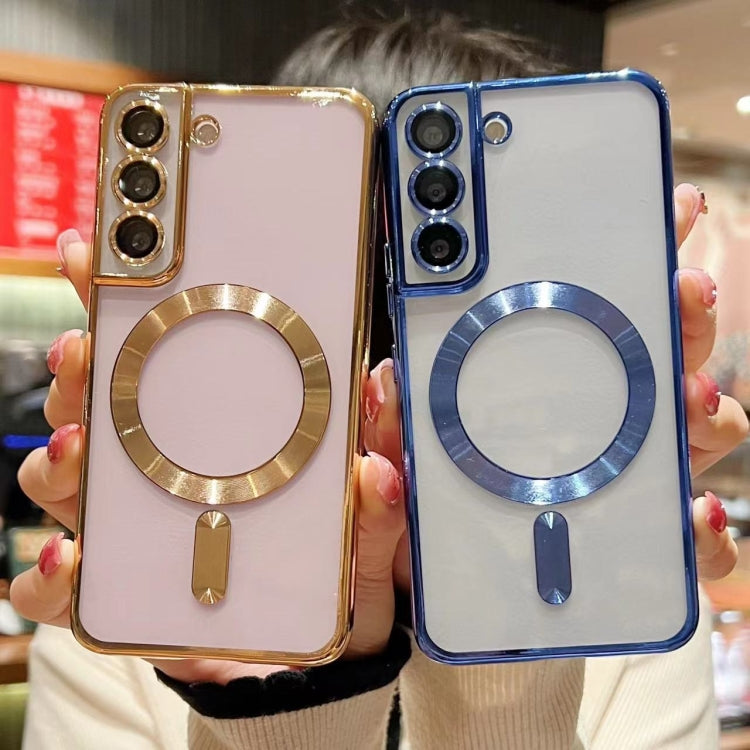 For Samsung Galaxy S20 Ultra 5G MagSafe Electroplating TPU Phone Case(Rose  Gold) - Galaxy Phone Cases by PMC TechLife | Online Shopping South Africa | PMC TechLife