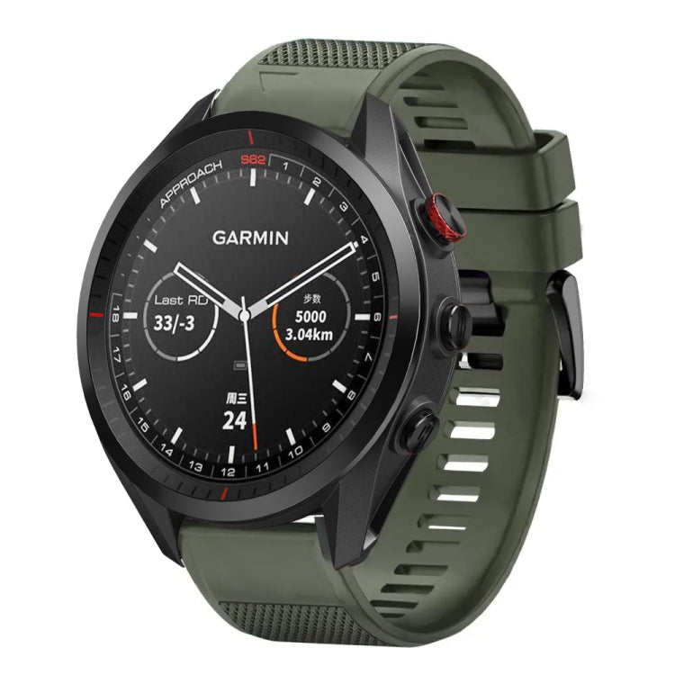 Compatible with Garmin Approach S62 22mm Quick Release Silicone Watch Band(Army Green) - free shipping - PMC TechLife - Order now!