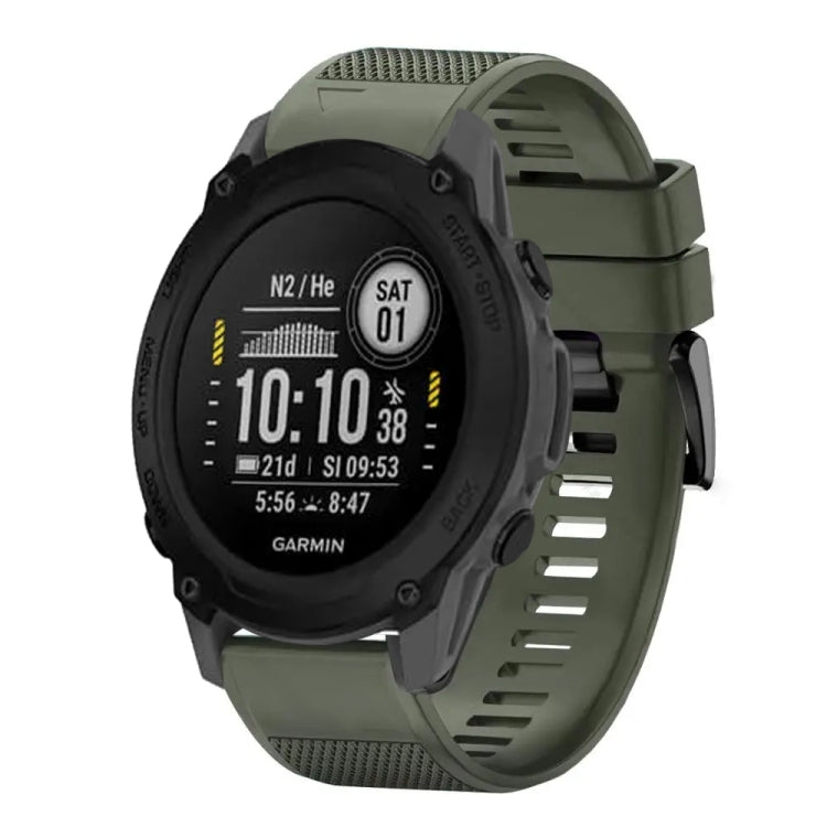 Compatible with Garmin Descent G1 22mm Quick Release Silicone Watch Band(Army Green) - free shipping - PMC TechLife - Order now!
