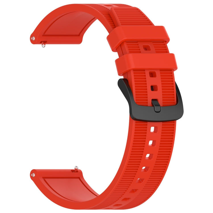 For Xiaomi MI Watch Color 2 22mm Textured Silicone Solid Color Watch Band(Red) - free shipping - PMC TechLife - Order now!