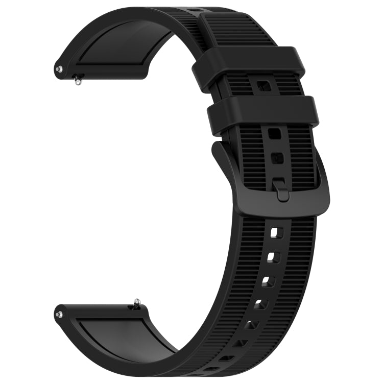 For Samsung Galaxy Watch 46mm 22mm Textured Silicone Solid Color Watch Band(Black) - free shipping - PMC TechLife - Order now!