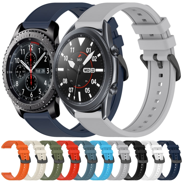 For Samsung Gear S3 Classic 22mm Textured Silicone Solid Color Watch Band(Green) - free shipping - PMC TechLife - Order now!