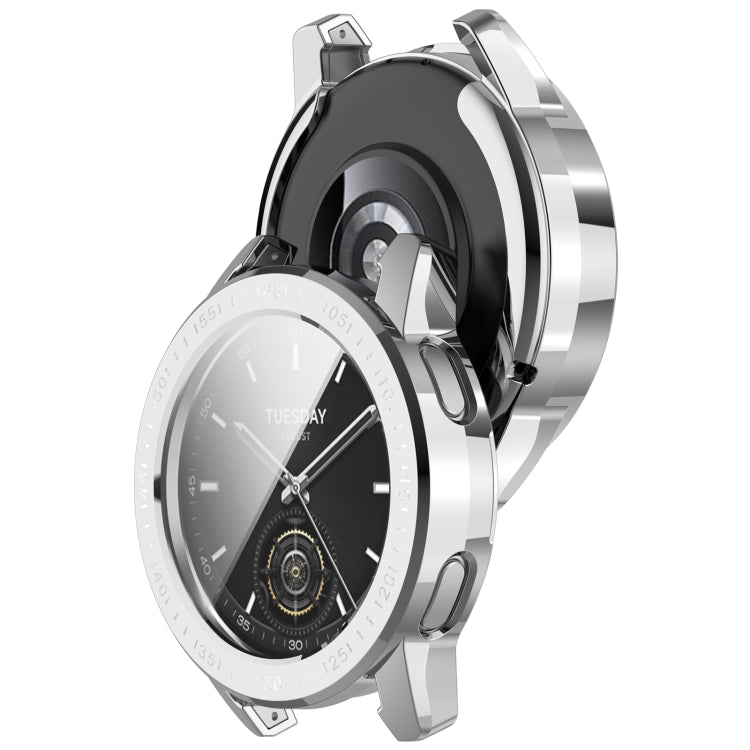 For Xiaomi Watch S3 Full Package TPU Electroplated Watch Protective Case(Silver) - free shipping - PMC TechLife - Order now!