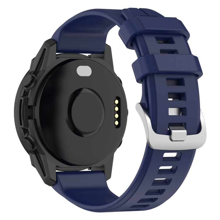 Compatible with Garmin Compatible witherunner 965 22mm Solid Color Silicone Watch Band(Midnight Blue) - free shipping - PMC TechLife - Order now!