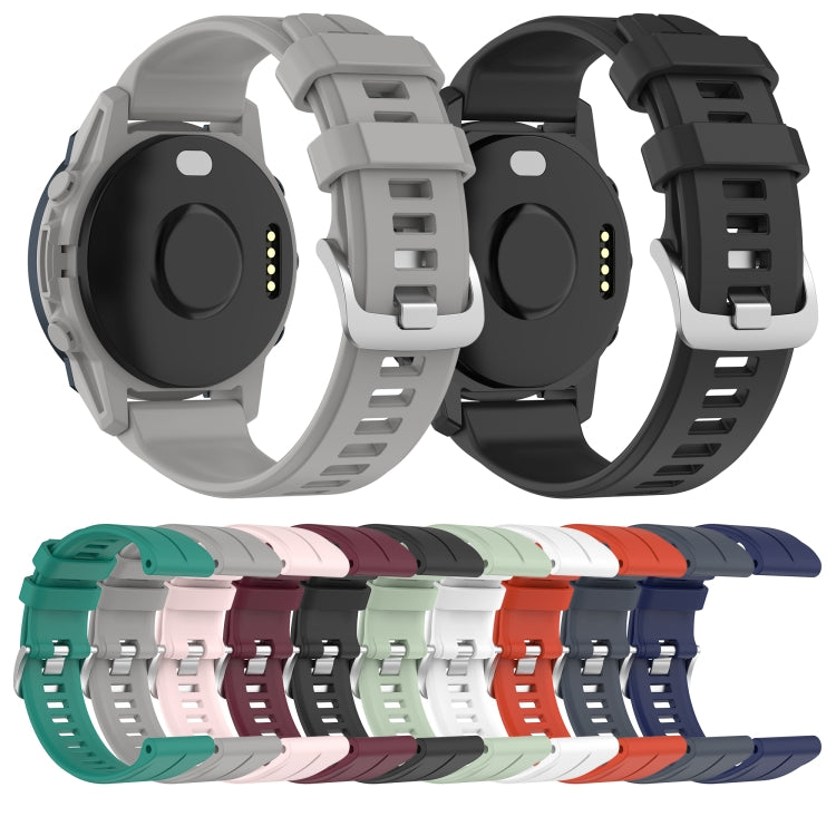 Compatible with Garmin Compatible witherunner 965 22mm Solid Color Silicone Watch Band(Midnight Blue) - free shipping - PMC TechLife - Order now!