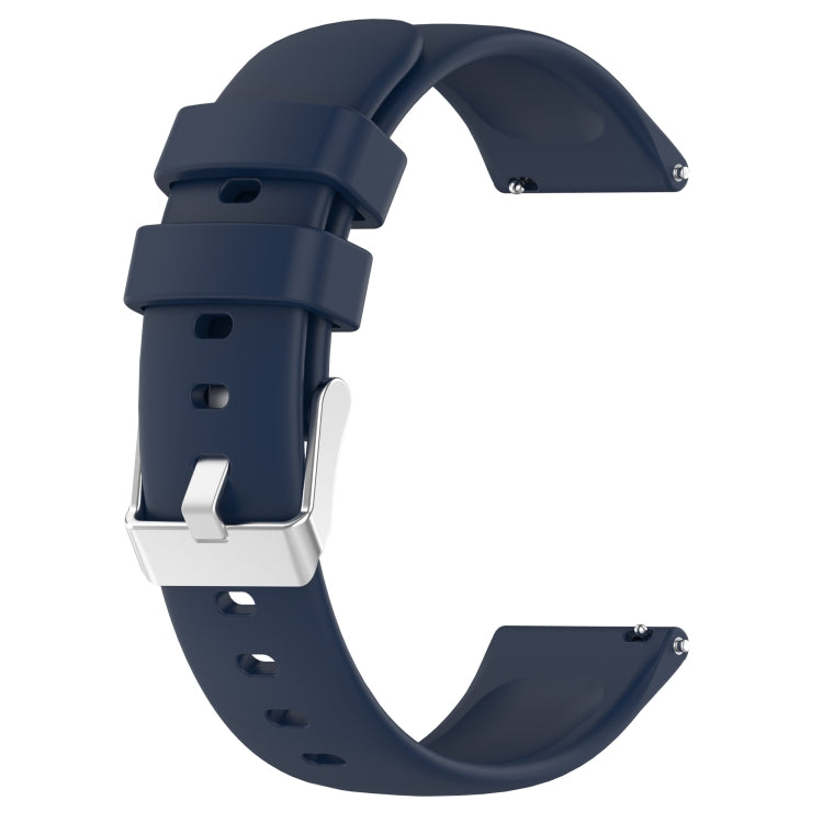 For Huawei Watch 2 20mm Smooth Solid Color Silicone Watch Band(Midnight Blue) - free shipping - PMC TechLife - Order now!