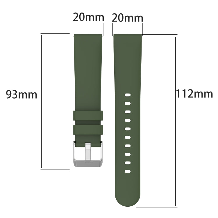 For Amazfit GTS 4 20mm Smooth Solid Color Silicone Watch Band(Beige) - free shipping - PMC TechLife - Order now!