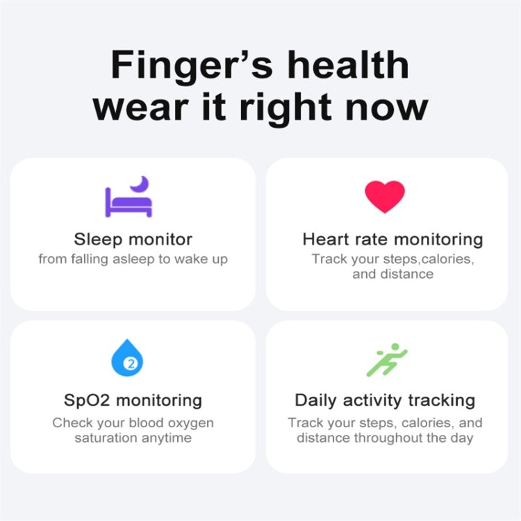 R02 SIZE 10 Smart Ring, Support Heart Rate / Blood Oxygen / Sleep Monitoring / Multiple Sports Modes(Black) - free shipping - PMC TechLife - Order now!