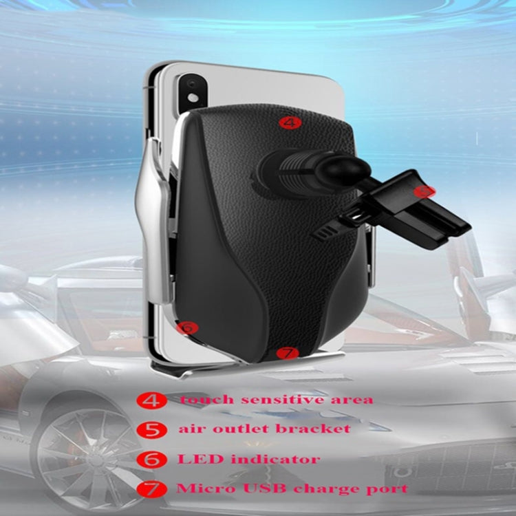 R1 Intelligent Infrared Sensor Car Wireless Charger(Silver) - free shipping - PMC TechLife - Order now!