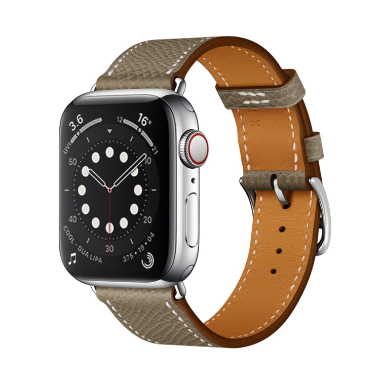 For Apple Watch 3 / 2 / 1 Generation 38mm Universal Leather Cross Band(Gray) - Watch Bands by PMC TechLife | Online Shopping South Africa | PMC TechLife | Buy Now Pay Later Mobicred