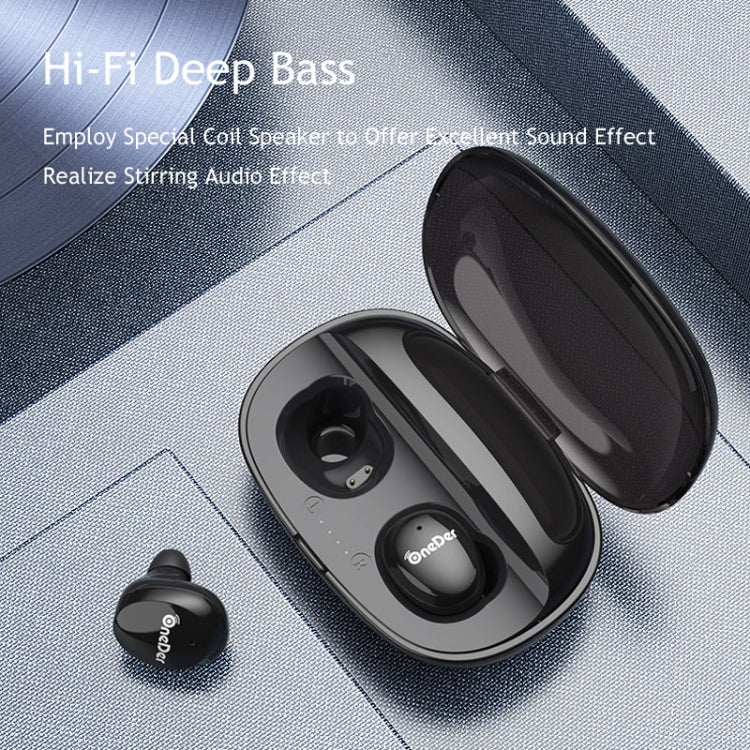 OneDer W12 Wireless Earphone with Waterproof IPX5 HD Stereo Sound TWS Bluetooth Earphone(White) - free shipping - PMC TechLife - Order now!
