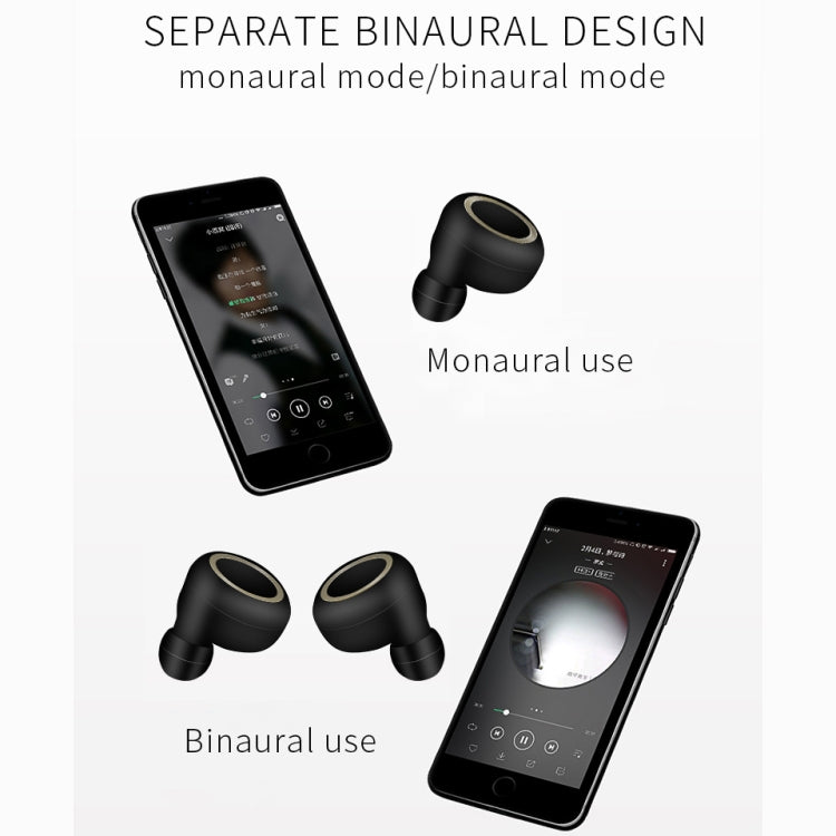 TWS-A1 TWS Bluetooth 5.0 Mini Invisible Sports Music Earphone with Charging Box & Microphone (White) - TWS Earphone by PMC TechLife | Online Shopping South Africa | PMC TechLife