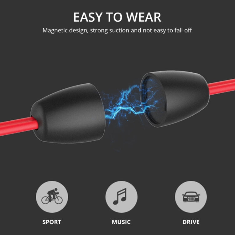 BT315 Sport Bluetooth Headset Wireless Stereo Earphone Bluetooth 4.1 Earpiece With Mic Sport Bass Magnetic Necklace Earpiece(Black) - Sport Earphone by PMC Jewellery | Online Shopping South Africa | PMC Jewellery