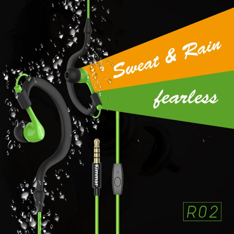 Kimmar R02 Sports Sweat Resistant Wired Earphone(Purple) - Sport Earphone by PMC Jewellery | Online Shopping South Africa | PMC Jewellery
