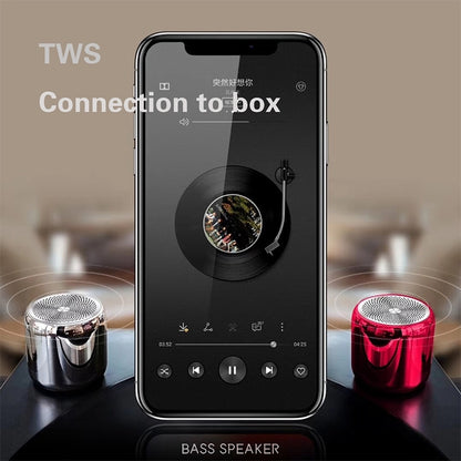 M1 Mini Bluetooth Subwoofer Speaker Portable Aluminium Alloy Wireless TWS Bluetooth, Support Handfree Call(Dream Red) - Mini Speaker by PMC Jewellery | Online Shopping South Africa | PMC Jewellery