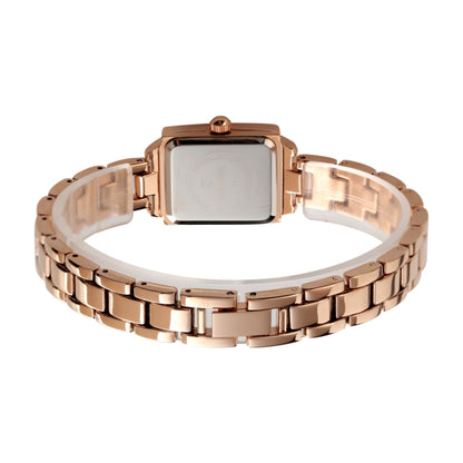 SKMEI 1407 Business Fashion Watch with Diamonds Delicate and Elegant Square Zinc Alloy Quartz Watch for Women Rose Gold - Alloy Watches by SKMEI | Online Shopping South Africa | PMC Jewellery | Buy Now Pay Later Mobicred