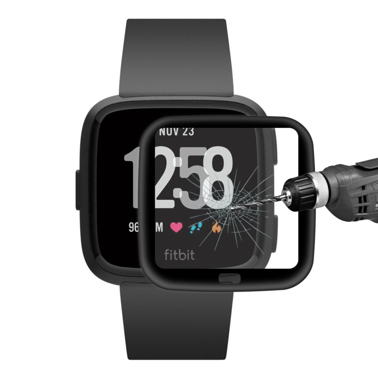 For Fitbit Versa (2018) ENKAY Hat-prince 3D Full Screen Soft TPU Edge + Soft Glass HD Screen Protector Film - Screen Protector by ENKAY | Online Shopping South Africa | PMC TechLife | Buy Now Pay Later Mobicred