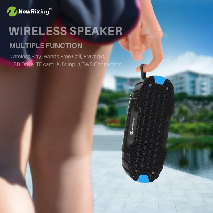 New Rixing NR907 Portable Stereo Surround Soundbar Bluetooth Speaker with Microphone, Support TF Card FM(Red) - free shipping - PMC TechLife - Order now!