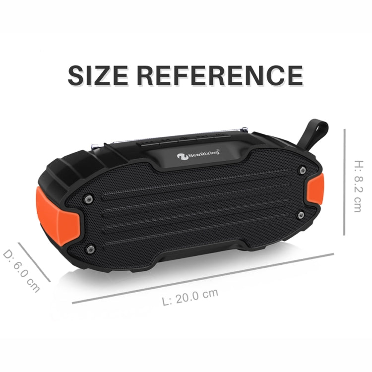 New Rixing NR907 Portable Stereo Surround Soundbar Bluetooth Speaker with Microphone, Support TF Card FM(Red) - free shipping - PMC TechLife - Order now!