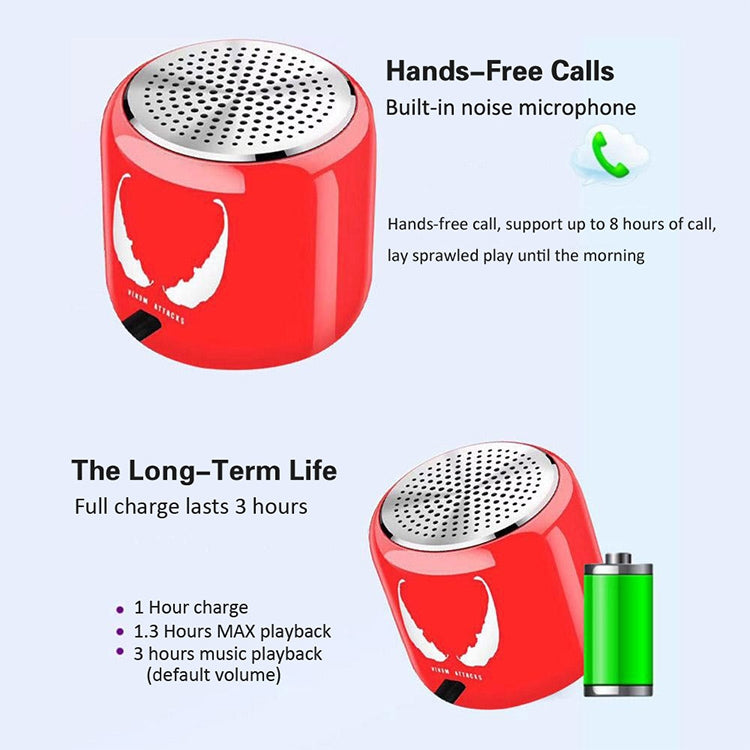 M9 Bluetooth5.0 Subwoofer Portable Speaker Aluminium Alloy Body Music Player(Red) - Mini Speaker by PMC TechLife | Online Shopping South Africa | PMC TechLife