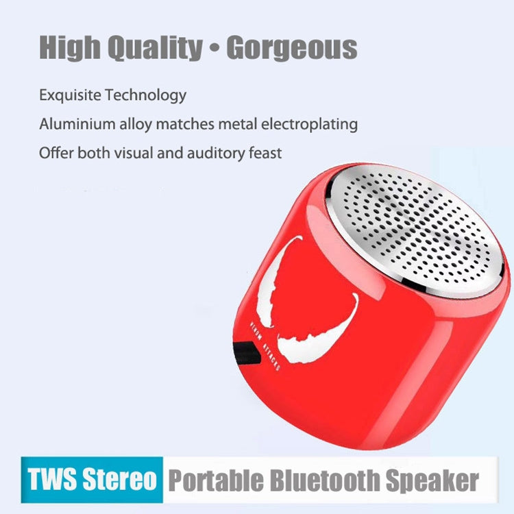 M9 Bluetooth5.0 Subwoofer Portable Speaker Aluminium Alloy Body Music Player(Red) - Mini Speaker by PMC TechLife | Online Shopping South Africa | PMC TechLife