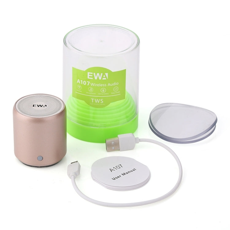 EWA A107 TWS Portable Super Mini Subwoofer Waterproof Bluetooth Speaker(Black) - free shipping - PMC TechLife - Order now!