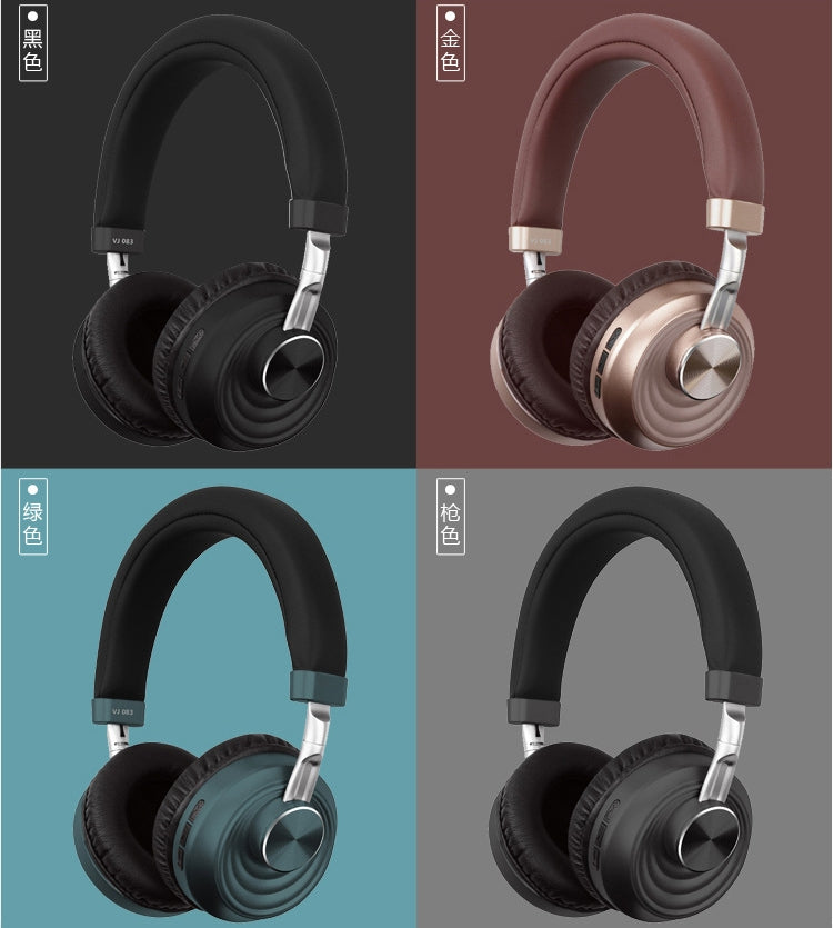 VJ083 Folding Wireless Headset Bluetooth Competitive Game Music Sports Plug Cartoon Wireless Headset(Green) - Headset & Headphone by PMC TechLife | Online Shopping South Africa | PMC TechLife
