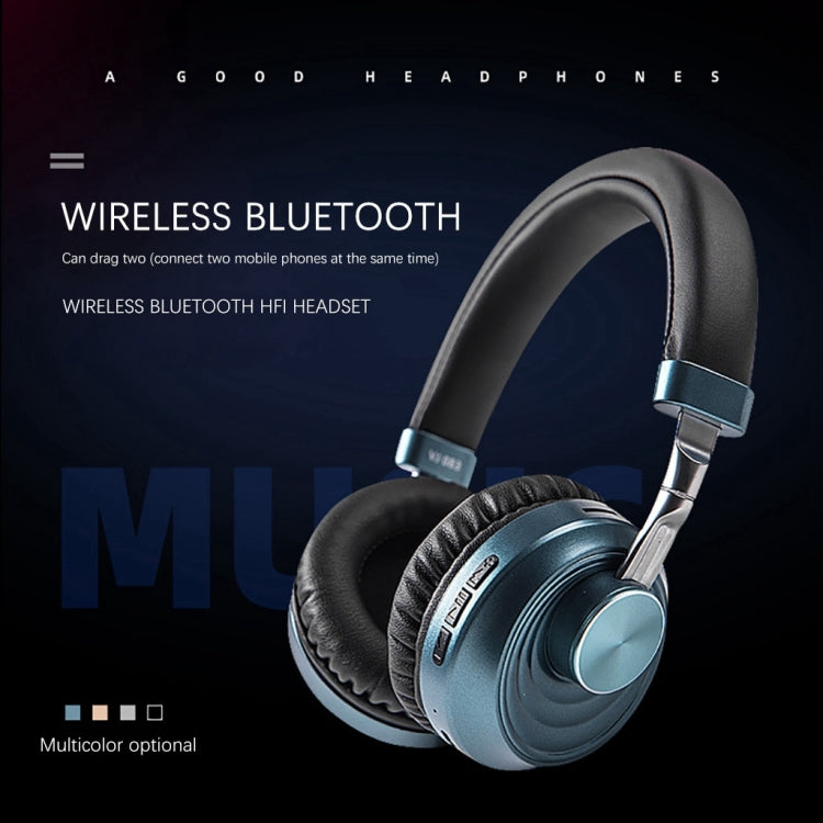 VJ083 Folding Wireless Headset Bluetooth Competitive Game Music Sports Plug Cartoon Wireless Headset(Green) - Headset & Headphone by PMC TechLife | Online Shopping South Africa | PMC TechLife