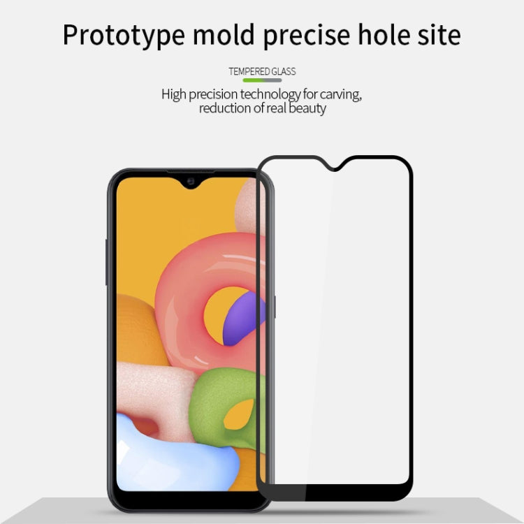 For Galaxy A01 PINWUYO 9H 2.5D Full Screen Tempered Glass Film(Black) - Galaxy Tempered Glass by PINWUYO | Online Shopping South Africa | PMC TechLife | Buy Now Pay Later Mobicred