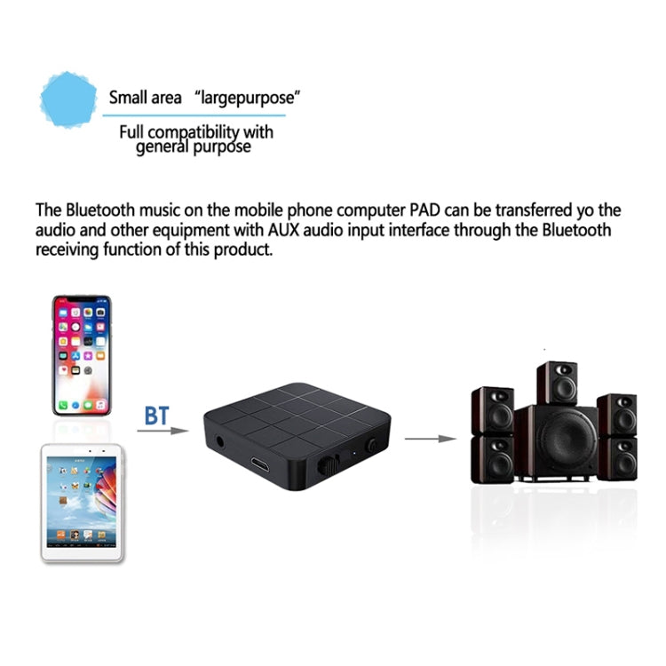 B32 2 in 1 Bluetooth 5.0 TV Computer Wireless Audio Bluetooth Adapter Bluetooth Transmitter Receiver - Audio Receiver Transmitter by PMC TechLife | Online Shopping South Africa | PMC TechLife