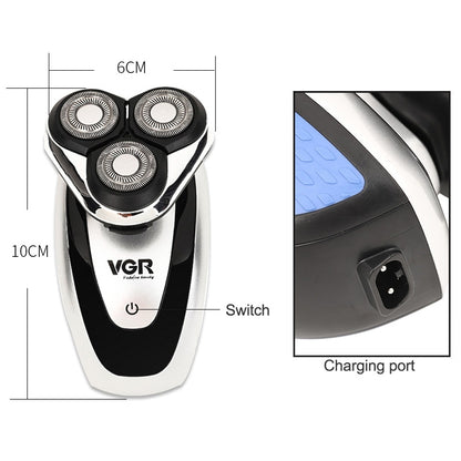 VGR V-300 5W 2 in 1 USB USB Multi-function Electric Shaver with Hair Cutter Head - Electric Shavers by VGR | Online Shopping South Africa | PMC Jewellery | Buy Now Pay Later Mobicred