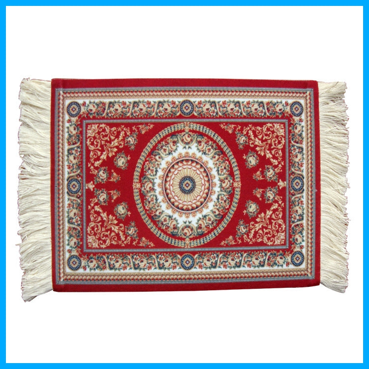 Mini Woven Rug Mat Retro Style Mouse Pad, Ramdom Color Delivery - Mouse Pads by PMC TechLife | Online Shopping South Africa | PMC TechLife