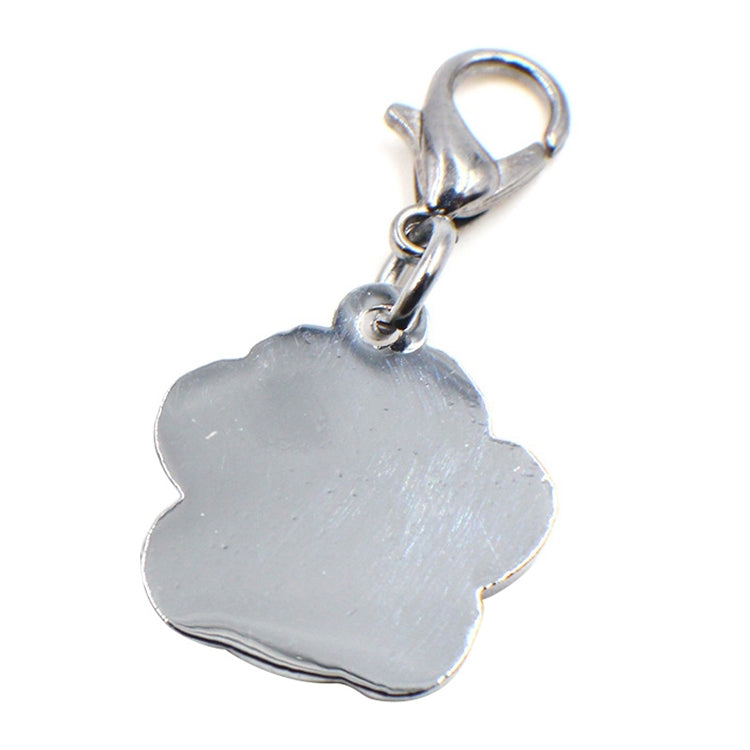 10 PCS Enamel Cat Dog  Bear Paw Prints Key Chain Jewelry Making(Red) - Pendants by PMC TechLife | Online Shopping South Africa | PMC TechLife | Buy Now Pay Later Mobicred