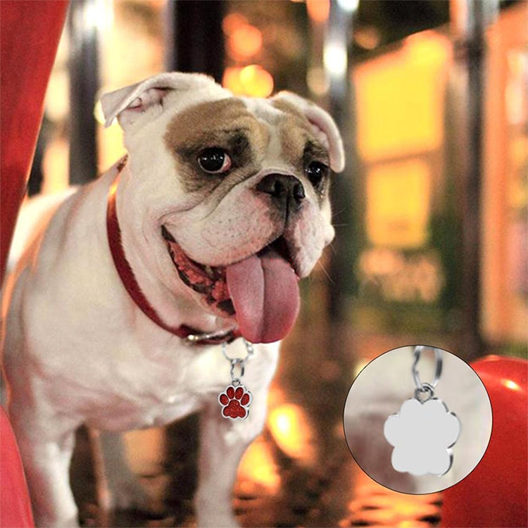 10 PCS Enamel Cat Dog  Bear Paw Prints Key Chain Jewelry Making(Pink) - Pendants by PMC TechLife | Online Shopping South Africa | PMC TechLife | Buy Now Pay Later Mobicred