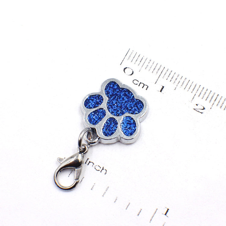 10 PCS Enamel Cat Dog  Bear Paw Prints Key Chain Jewelry Making(Light Green) - Pendants by PMC TechLife | Online Shopping South Africa | PMC TechLife | Buy Now Pay Later Mobicred