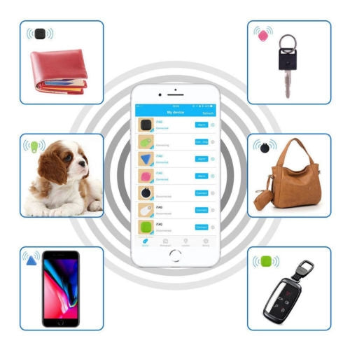 Pet Child Wallet Alarm Key Finder Mini Tag Smart Tracker Bluetooth GPS Locator Alarm Auto Car Pets Kids Motorcycle Trackers(Black) - Pet Tracker by PMC Jewellery | Online Shopping South Africa | PMC Jewellery