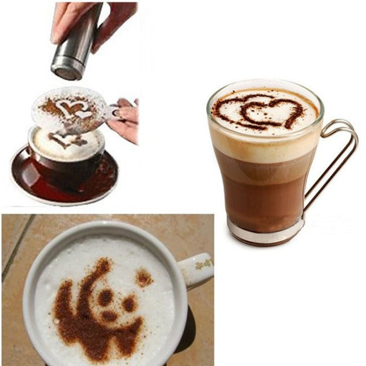 32 PCS Coffee Stencil Filter Coffee Maker Cappuccino Mold Templates Strew Flowers Pad Spray Art Baking Tools - free shipping - PMC TechLife - Order now!