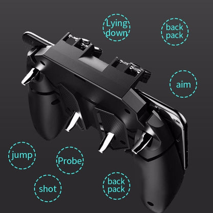 MeMo AK66 Six Fingers Metal Trigger Press Shooting Controller Gamepad Joystick - Controller Gamepad by MeMo | Online Shopping South Africa | PMC Jewellery