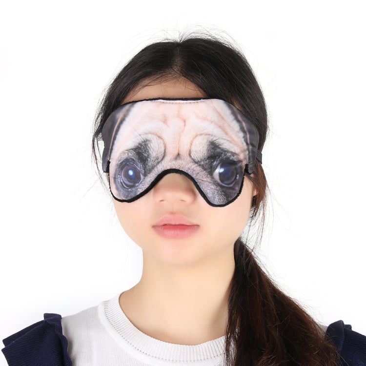 3D Eye Mask Shading Sleeping Cartoon Animal Printed Eye Mask(Pug) - Eye Masks by PMC Jewellery | Online Shopping South Africa | PMC Jewellery