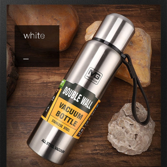 Outdoor Thermos Portable Large Capacity Insulated Cup, Capacity:750ml(Silver) - free shipping - PMC TechLife - Order now!
