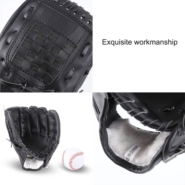 PVC Outdoor Motion Baseball Leather Baseball Pitcher Softball Gloves, Size:12.5 inch(Black) - free shipping - PMC TechLife - Order now!